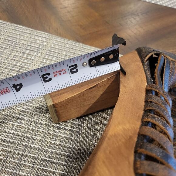 Wooden platform shoes size 9 - Picture 6 of 6